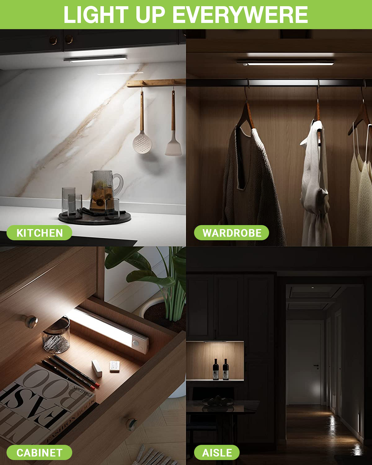 Barra LED Magnetica con Sensore di Movimento TECHLY - immagine 6