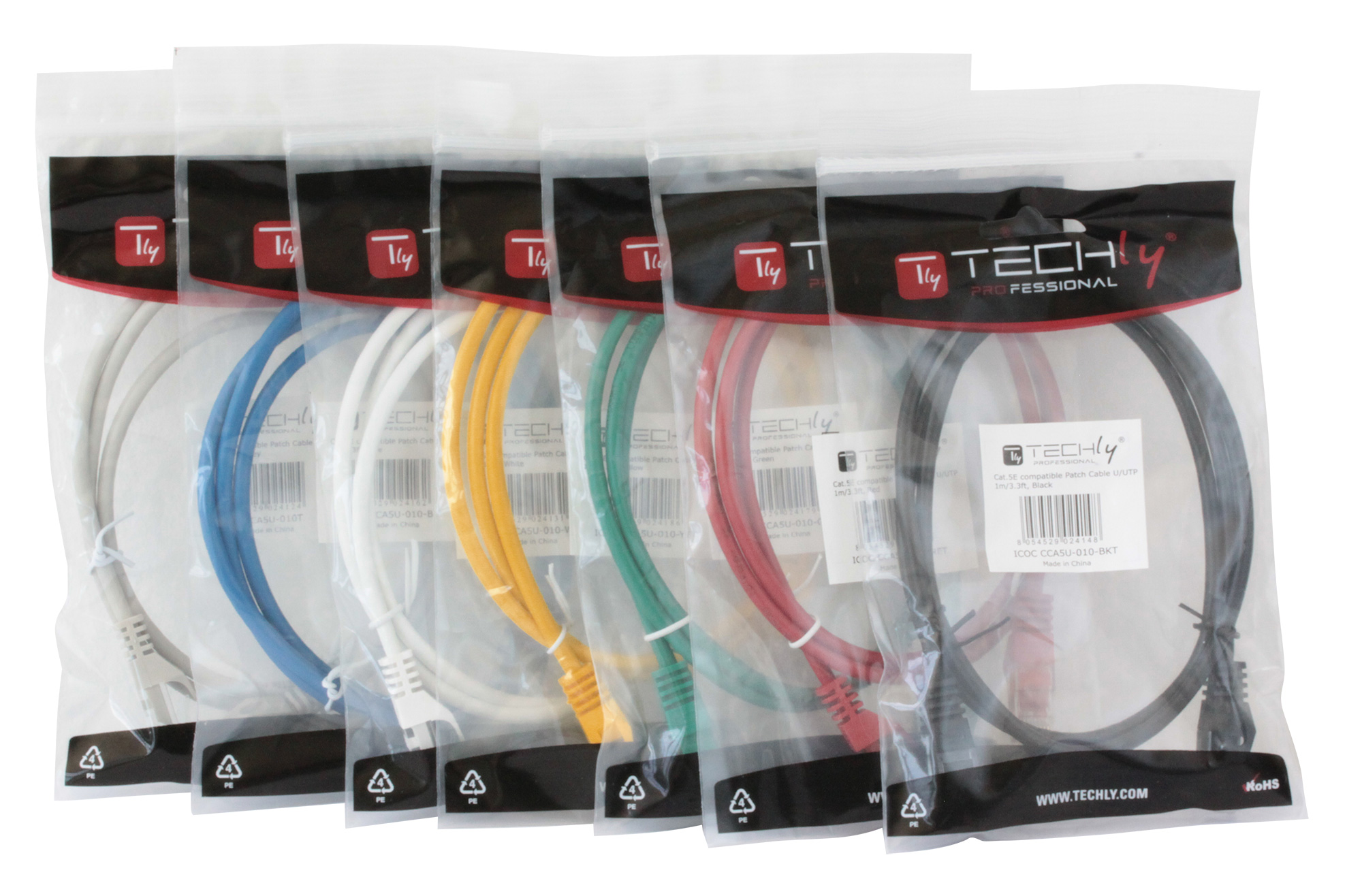 Cavo di rete Patch in CCA Cat.6 Giallo UTP 3 metri TECHLY PROFESSIONAL - immagine 6