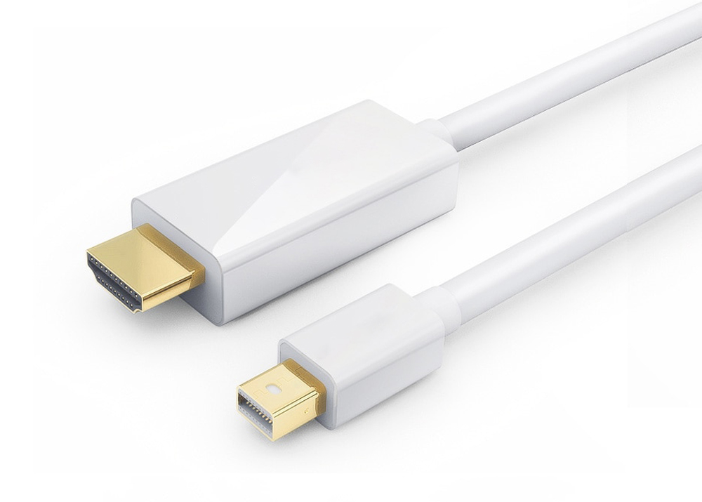 Cavo Monitor Mini DisplayPort (Thunderbolt) / HDMI 2m Bianco TECHLY - immagine 5