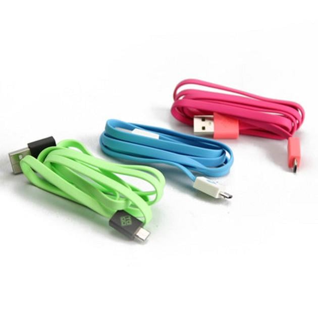 Cavo Flat USB AM a Micro USB M 1m Giallo / Blu BLUEDIAMOND TO GO - immagine 5