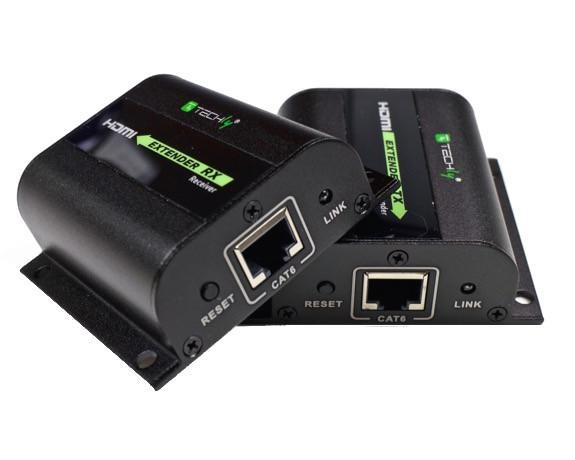 Extender HDMI Full HD 3D IR su cavo Cat.5E/6/6A/7 60m Autoregolato TECHLY - immagine 6