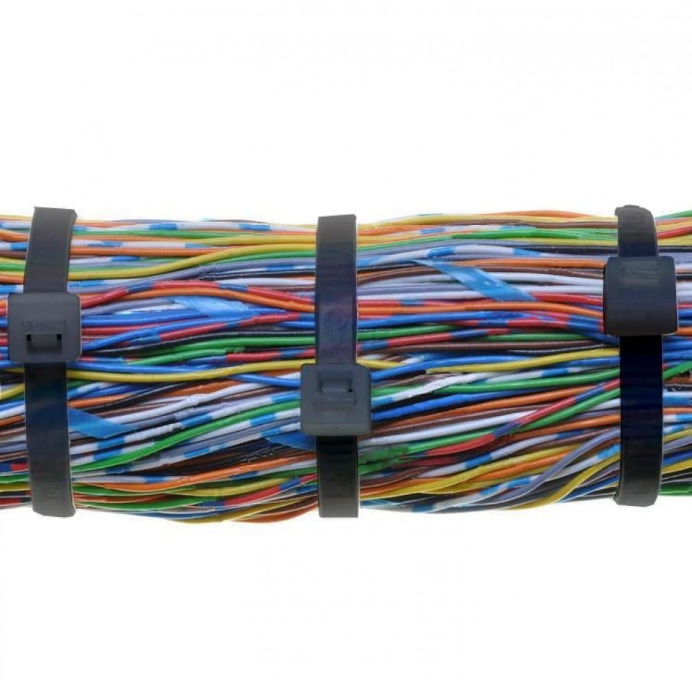 Fascette Fermacavi Autobloccanti 292x3,5mm in Nylon 100pz Nero TECHLY - immagine 6