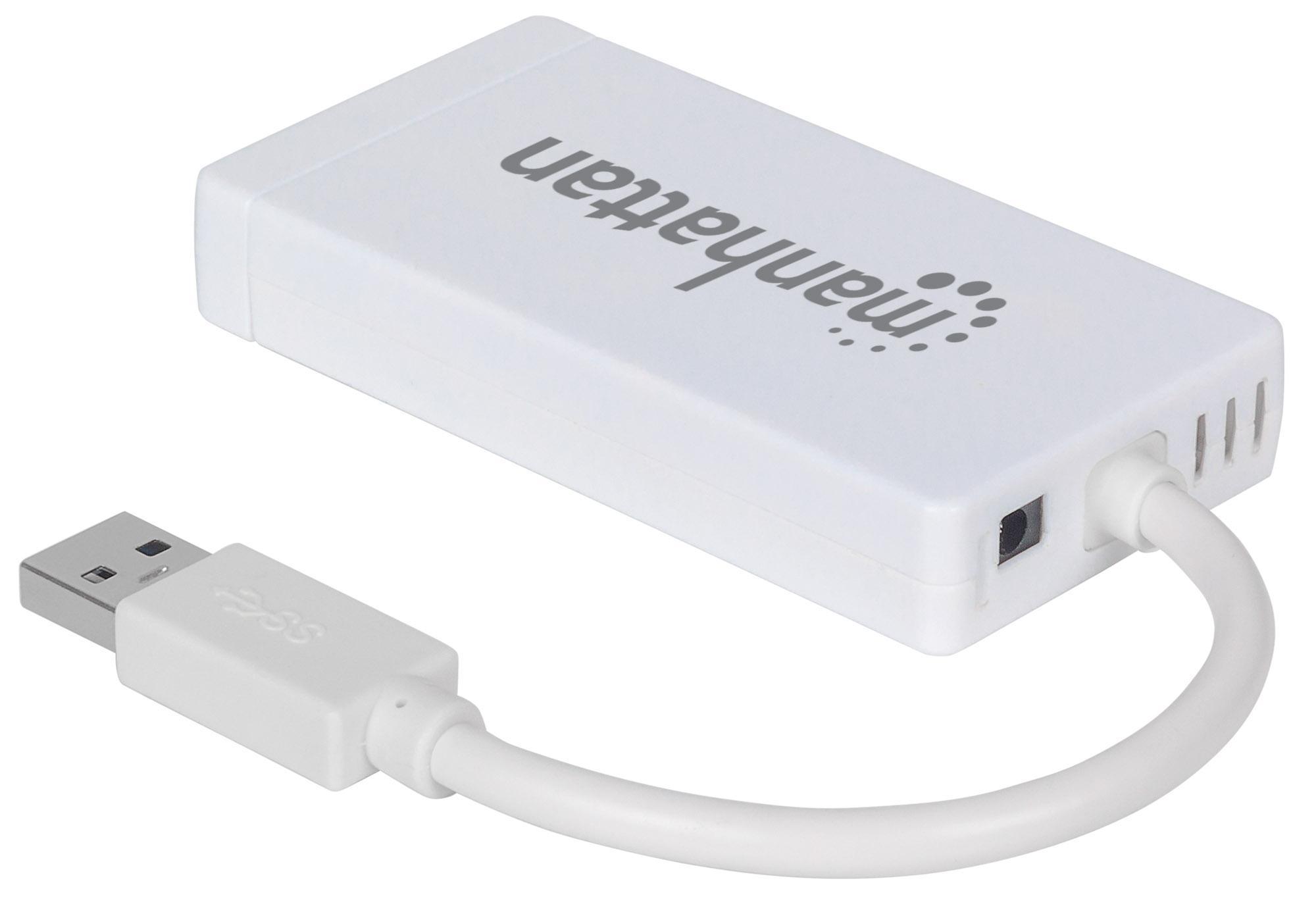 Hub USB 3.0 con Ethernet Gigabit: Connessioni Veloci MANHATTAN - immagine 6