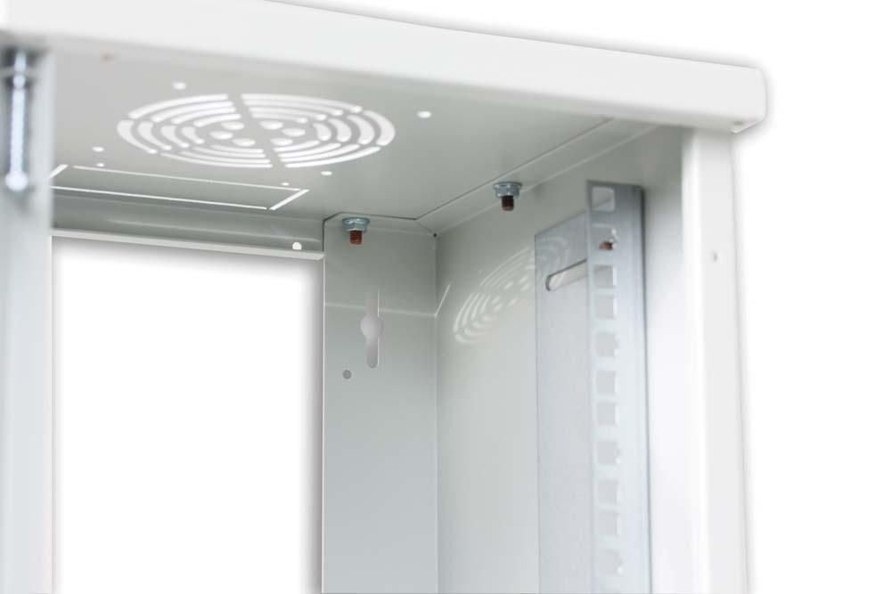 Armadio Rack 10'' a muro 9 unità Grigio prof. 300 mm TECHLY PROFESSIONAL - immagine 6