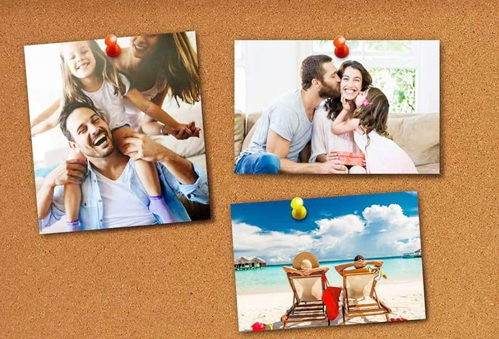 Bacheca Lavagna in Sughero Cornice in Alluminio Anodizzato 45x60 cm TECHLY - immagine 6