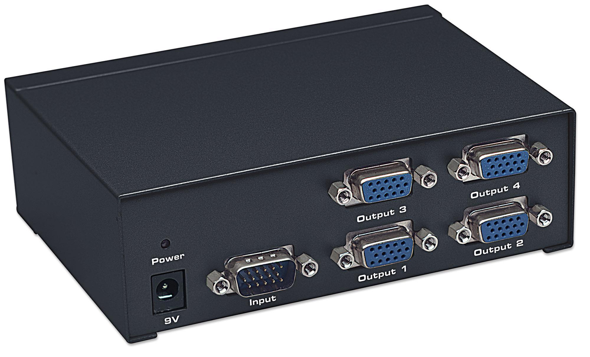 Splitter VGA Pro: 4 vie, 350 MHz MANHATTAN - immagine 5