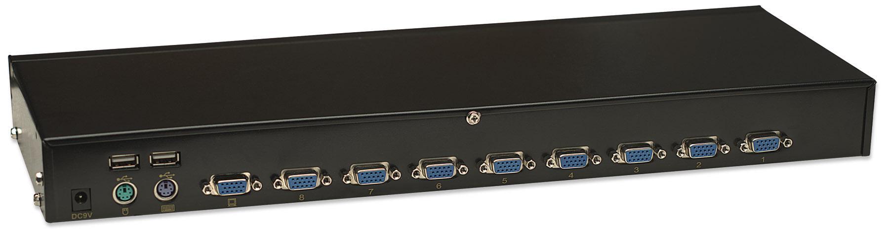Switch KVM 8 Porte Combo - USB e PS/2 con OSD INTELLINET - immagine 5