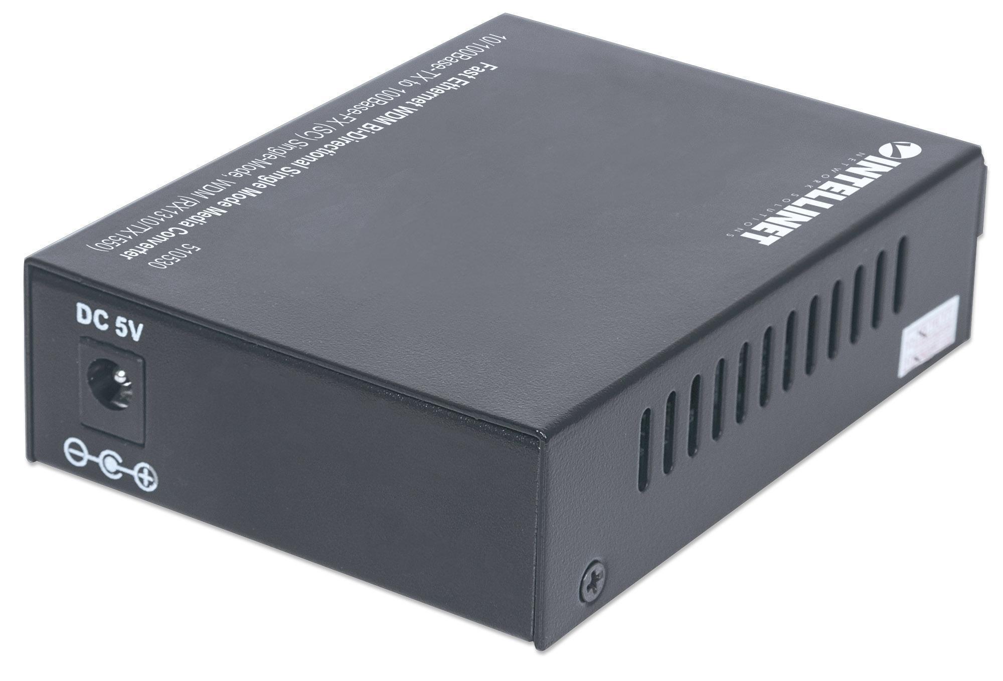 Convertitore per Supporti WDM RX1310/TX1550 Fast Ethernet Fibra INTELLINET - immagine 6