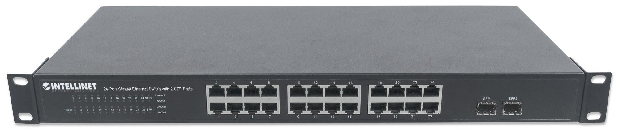 Switch Gigabit Ethernet 24 Porte + 2 Porte SFP INTELLINET - immagine 6