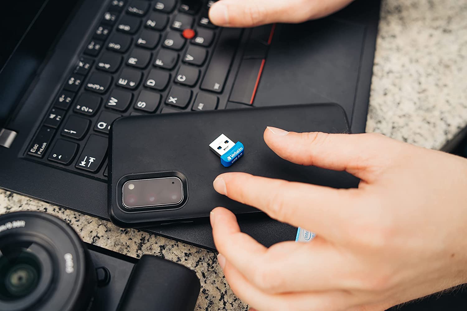 NANO Memoria USB 3.2 16GB Blu VERBATIM - immagine 6