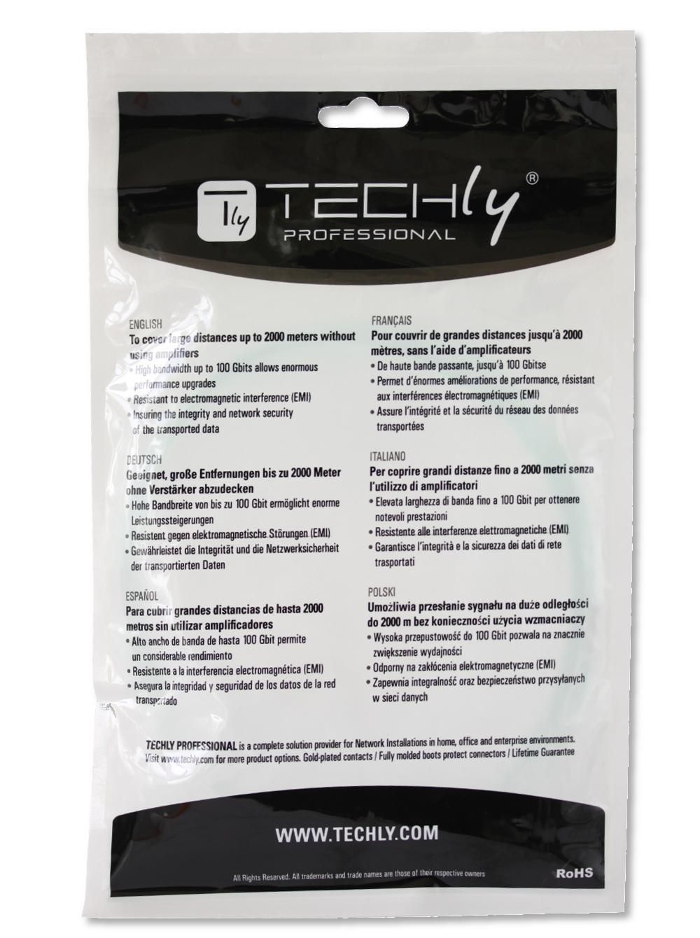 "Cavo Fibra Ottica Multimodale OM4 SC/LC 10m - Alta Velocità" TECHLY PROFESSIONAL - immagine 8