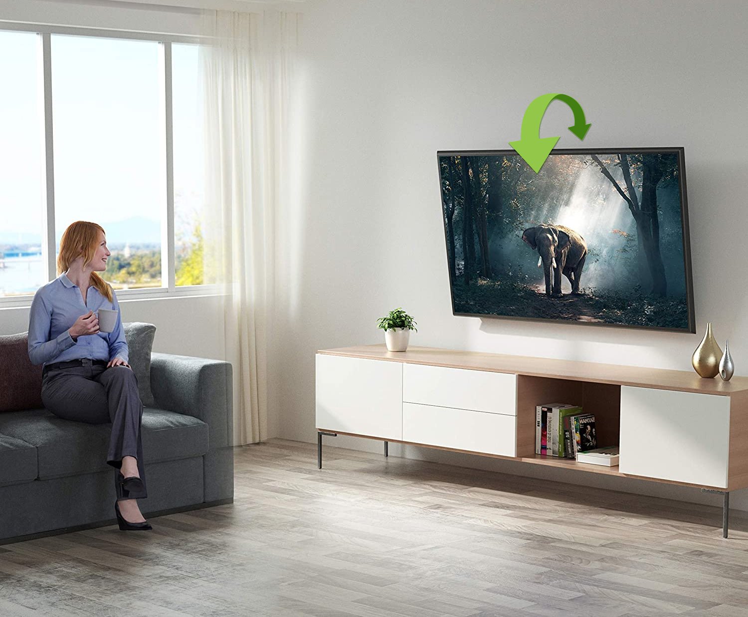Supporto a muro per TV LED LCD 13''-31'' inclinabile TECHLY - immagine 6