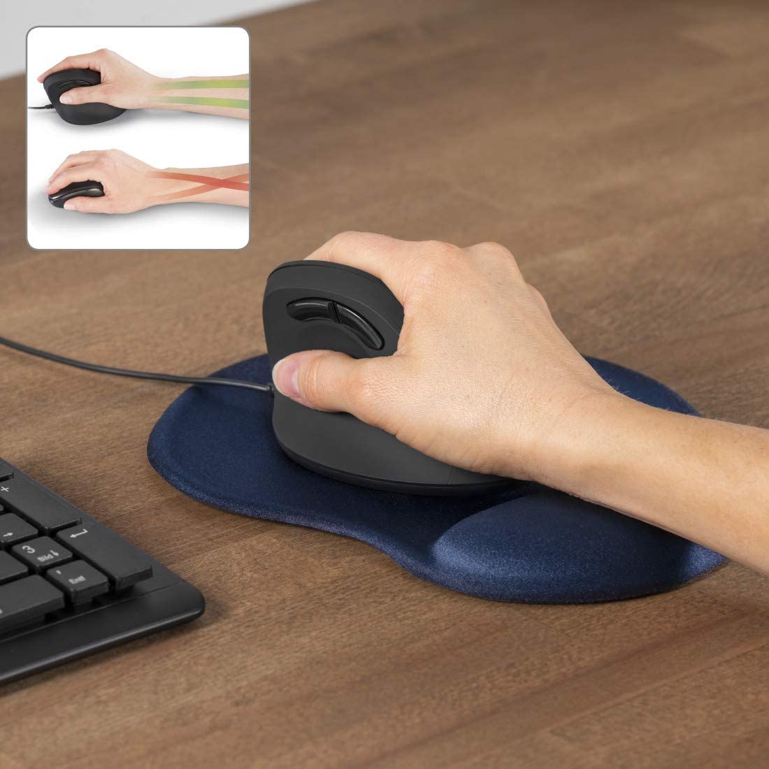 Tappetino Gel Ergonomico Blu MANHATTAN - immagine 6