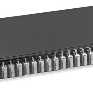 Cassetto Ottico 19'' con 24 bussole SC Duplex Multimodale OM2 Nero OEM