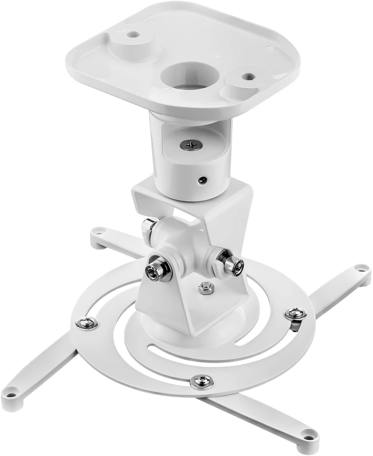 Staffa Universale a Soffitto per Proiettore, Bianco TECHLY