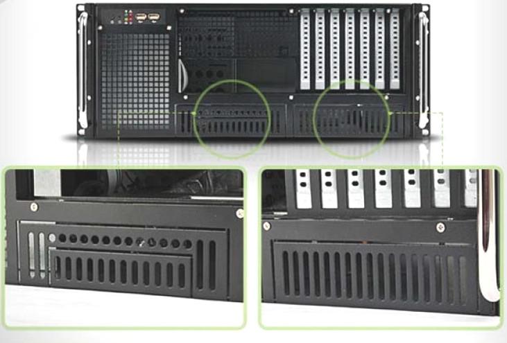 Chassis Industriale Rack 19''/Desktop 4U Ultra Compatto Nero TECHLY - immagine 7