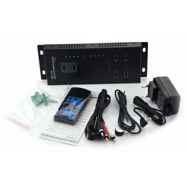 Matrix HDMI 4 IN 2 OUT 4K UHD 3D TECHLY - immagine 6