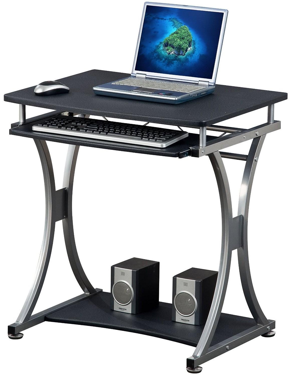 Scrivania per PC Compatta con Cassetto Estraibile, Nero Grafite TECHLY - immagine 7