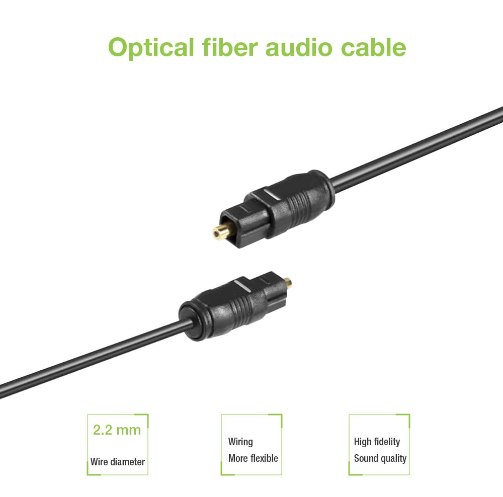 Cavo Audio Ottico Toslink M/M 1m - Sottile e Digitale TECHLY - immagine 6