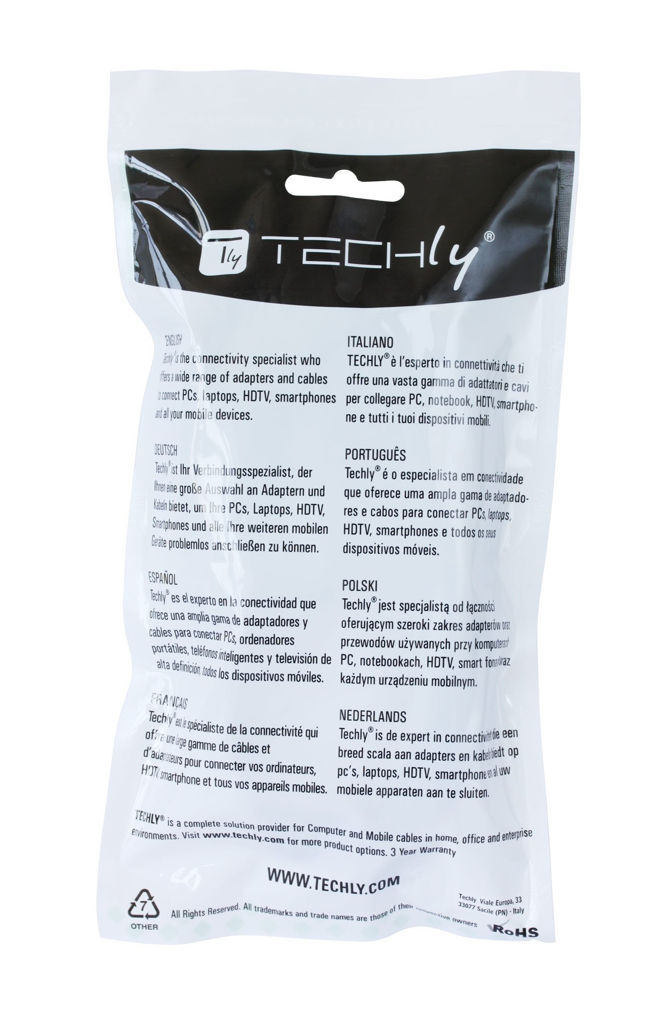 Cavo HDMI High Speed con Ethernet A/A M/M 5 m Bianco TECHLY - immagine 7