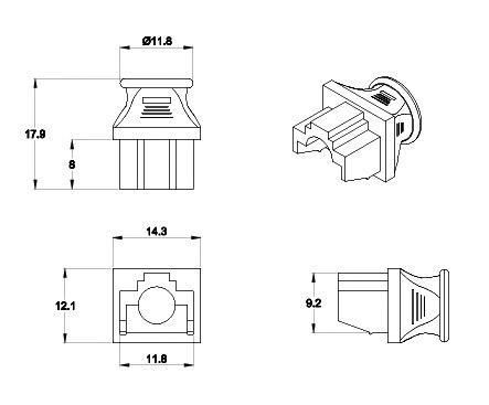 Tappi Parapolvere RJ45 Nero INTELLINET - immagine 6