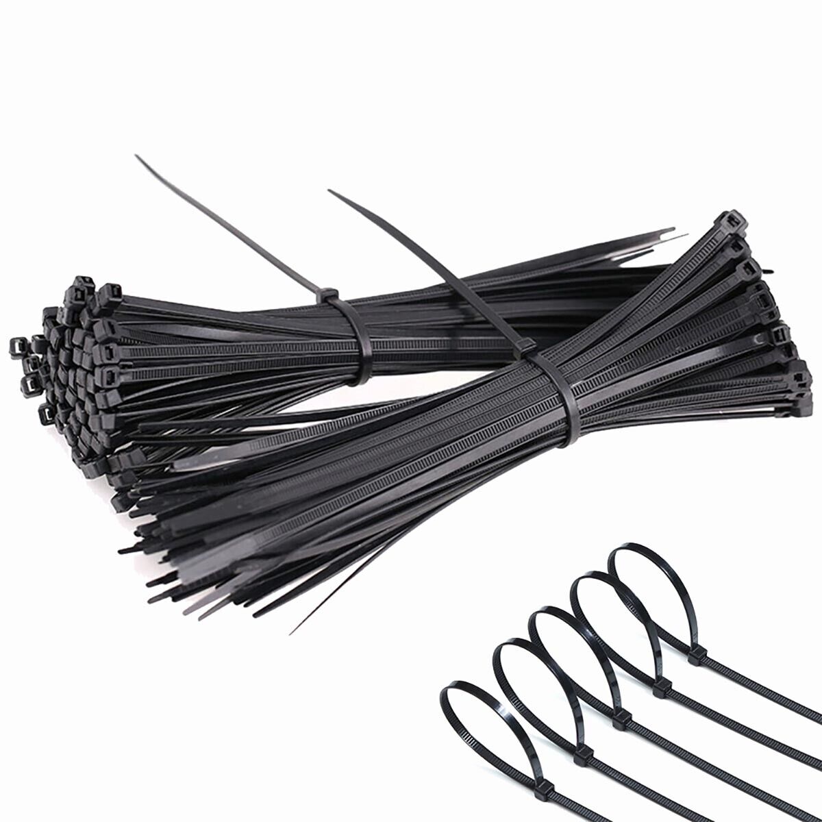 Fascette Fermacavi Autobloccanti 280x4,8mm in Nylon 100pz Nero TECHLY - immagine 7