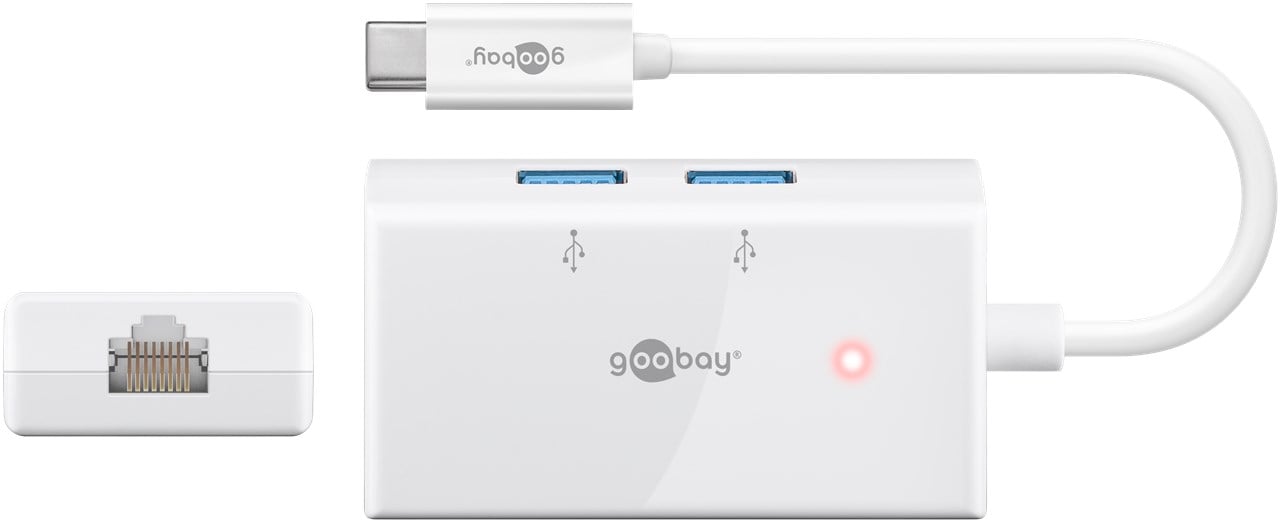 Hub USB-C SuperSpeed 2 USB 3.0 e RJ-45 Gigabit GOOBAY - immagine 6