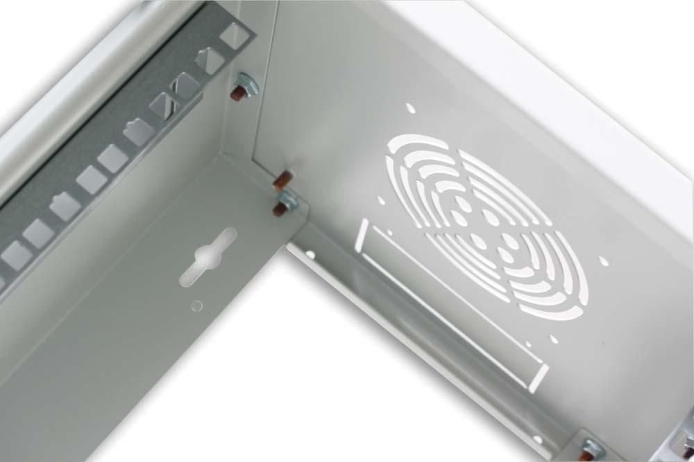 Armadio Rack 10'' a muro 9 unità Grigio prof. 300 mm TECHLY PROFESSIONAL - immagine 7