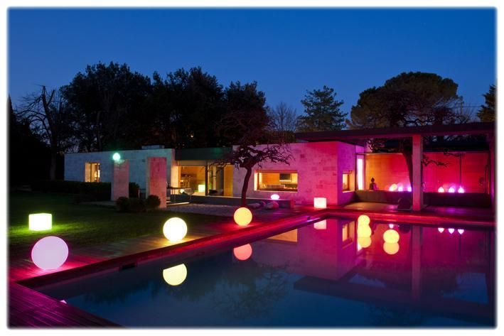 Lampada LED Multicolor Sfera Medium per Arredamento TECHLY - immagine 7