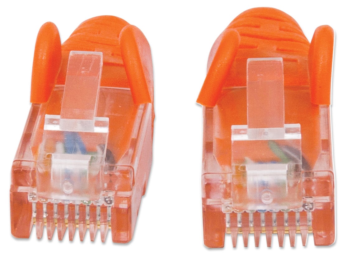 Cavo Patch Rame Cat. 6 Arancione 3m INTELLINET - immagine 6