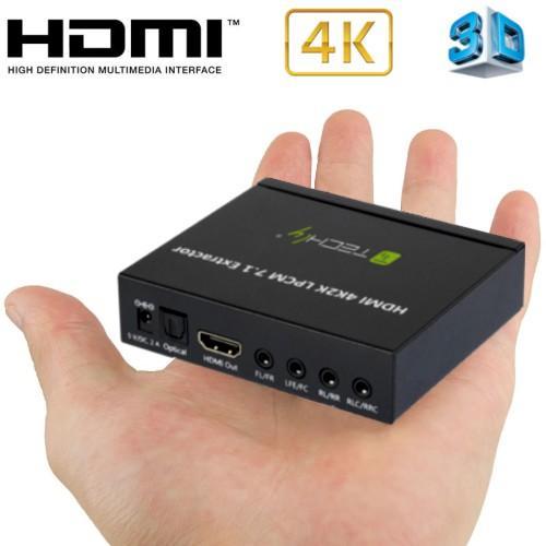 Estrattore Audio LPCM 7.1 da HDMI 4K UHD 3D TECHLY - immagine 7