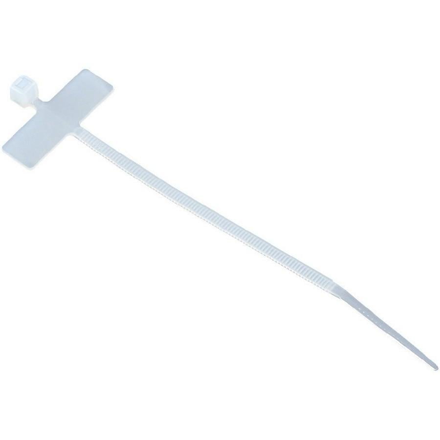 Fascette Fermacavi 100x2,5mm con Targhetta 25x8mm 100 pz Bianco TECHLY - immagine 7