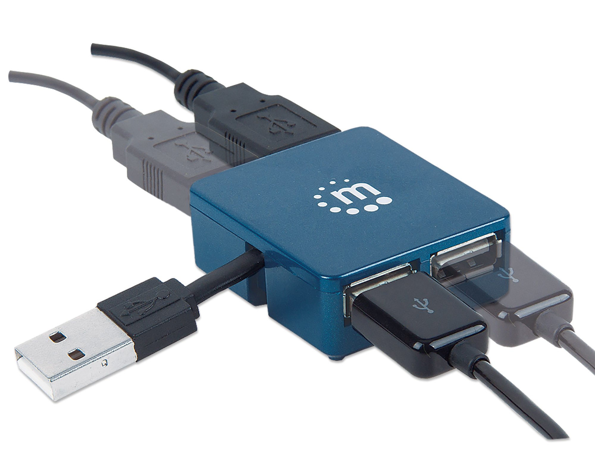 Hub USB 2.0 Attivo con 4 Porte Micro MANHATTAN - immagine 7