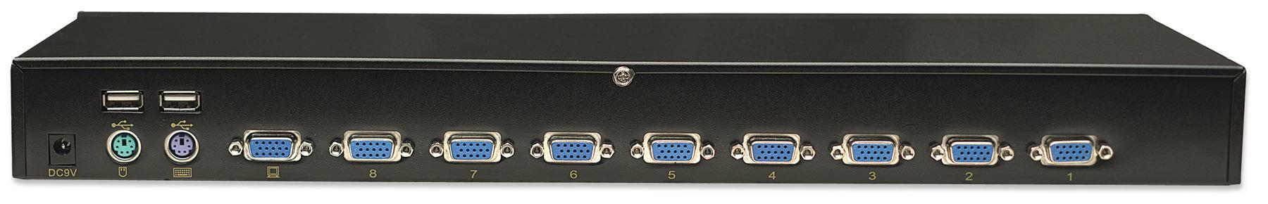 Switch KVM 8 Porte Combo - USB e PS/2 con OSD INTELLINET - immagine 6