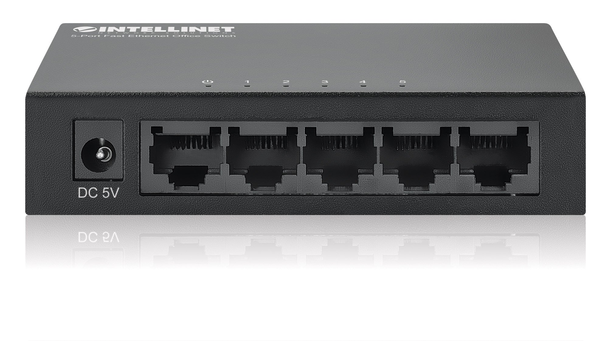Switch Hub Ethernet 5 porte: connessione veloce in metallo INTELLINET - immagine 7