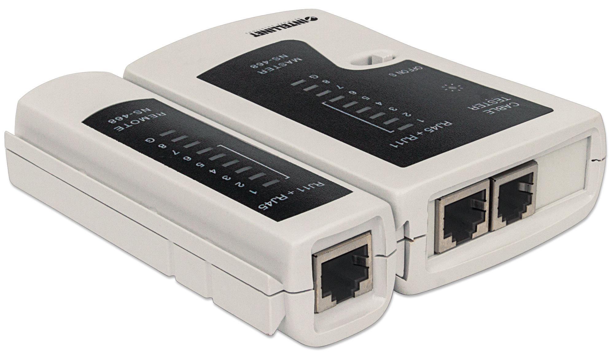Tester di Rete RJ11/12 & RJ45: verifica la connettività dei cavi INTELLINET - immagine 7