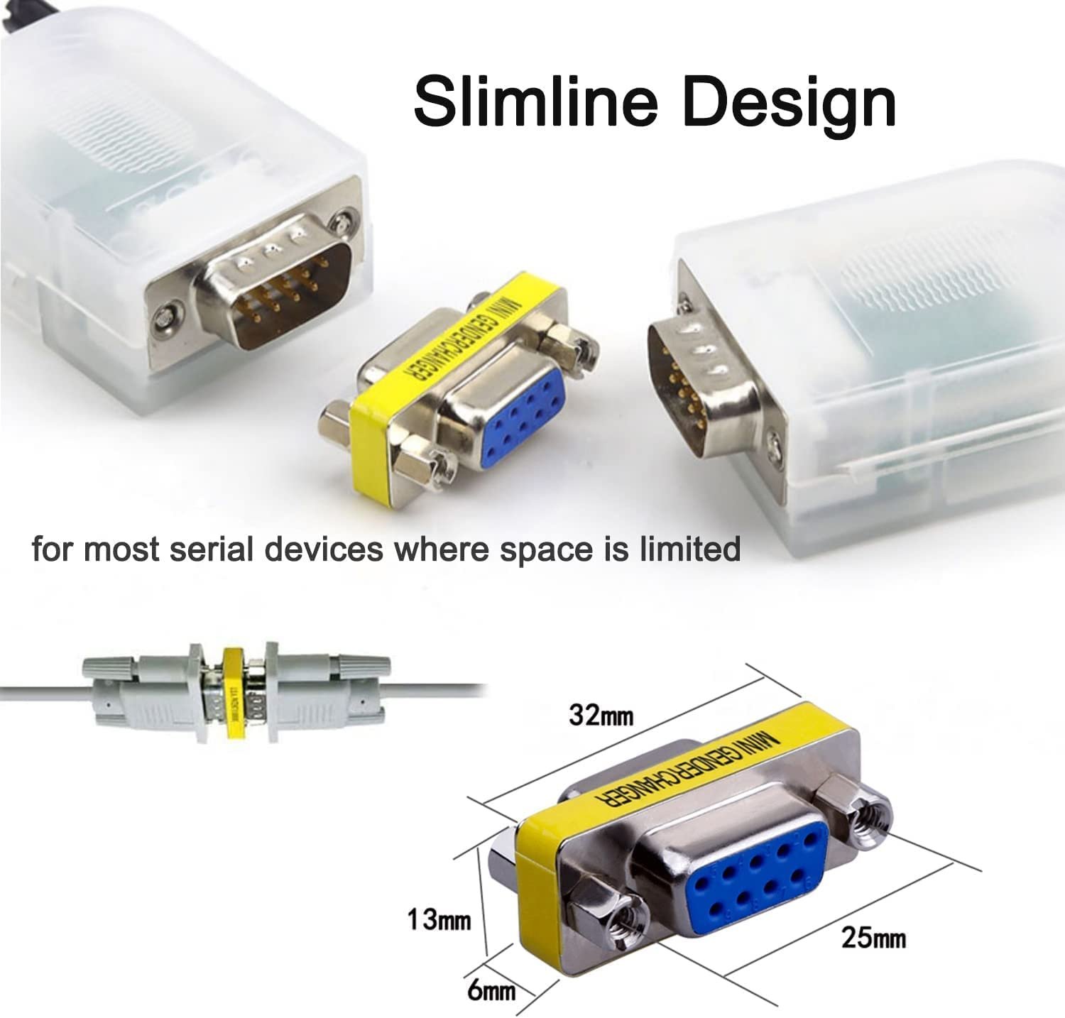 Mini Gender Changer DB9 F/F: la soluzione compatta per connessioni standard MANHATTAN - immagine 6