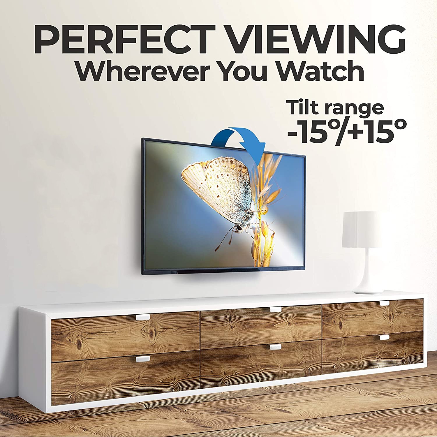 Supporto TV Nero 13''-30'': Montaggio a Muro Full Motion TECHLY - immagine 7