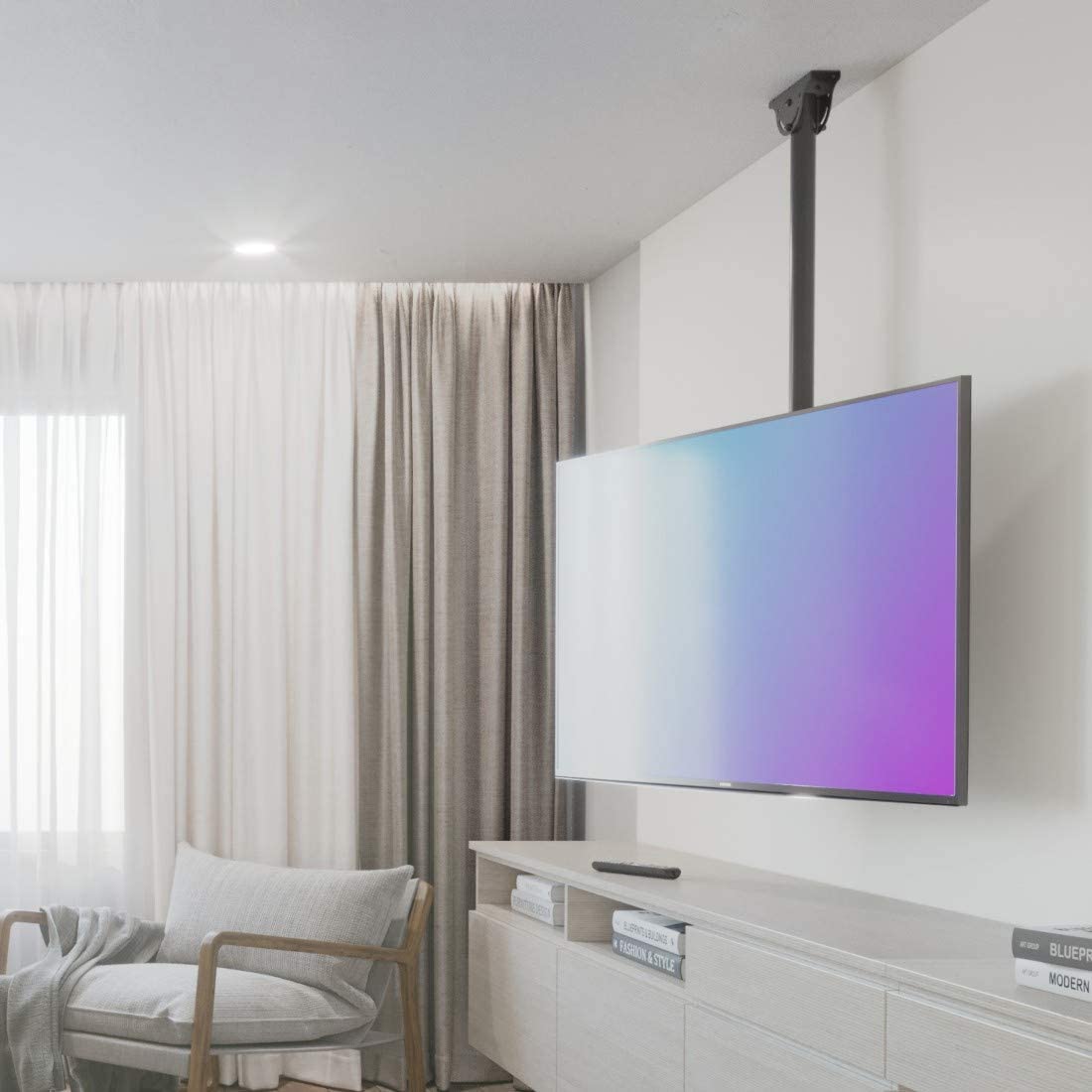 Supporto Telescopico Universale a Soffitto per TV LED LCD 32-55'' TECHLY - immagine 7