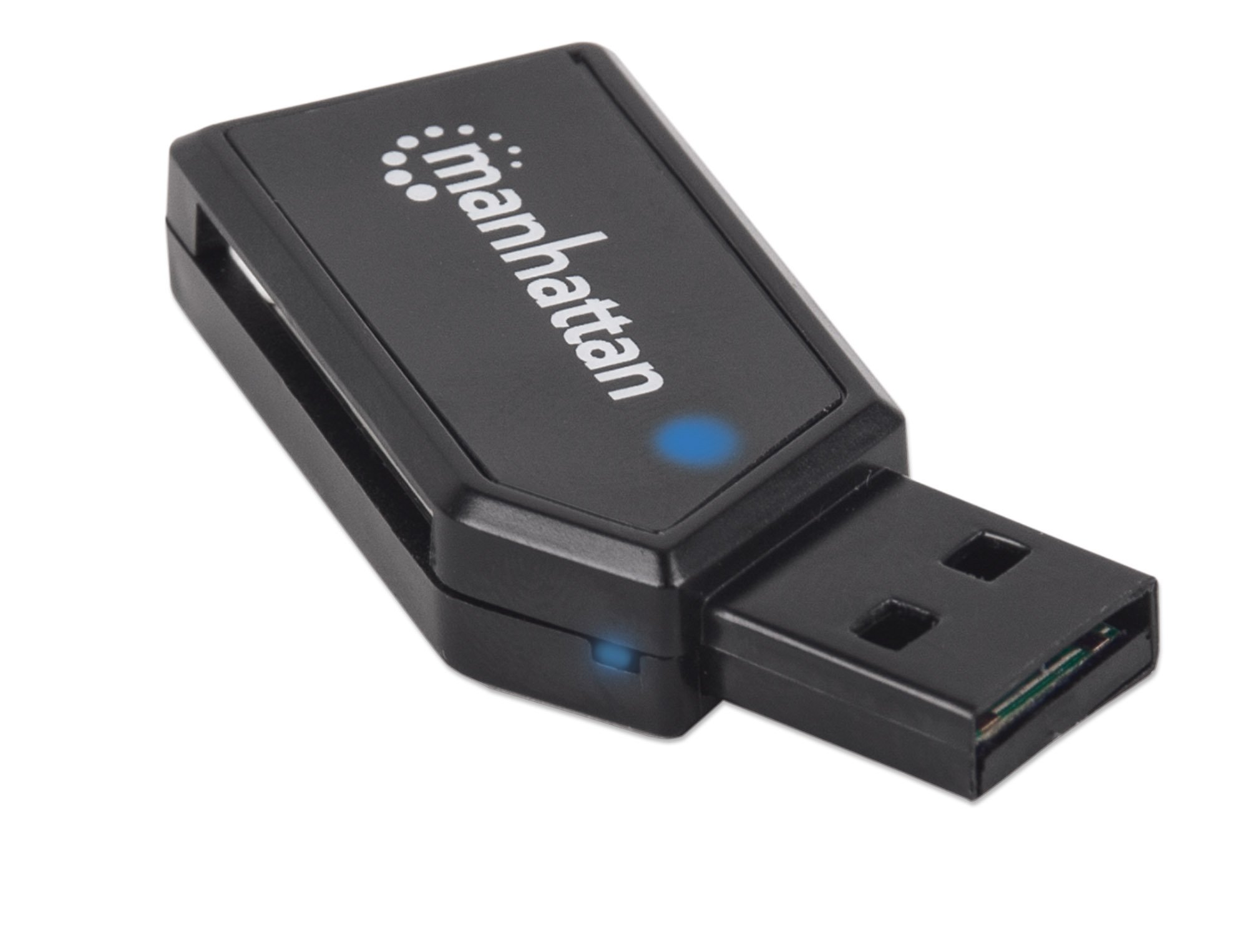 Mini Card Reader USB 2.0: il tuo compagno di memoria MANHATTAN