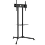 Carrello Supporto Pavimento Porta TV LCD/LED/Plasma 30''-65'' Mensola TECHLY