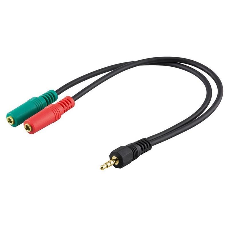 Cavo Microfono Cuffia 3,5 mm per Smartphone e Notebook MANHATTAN