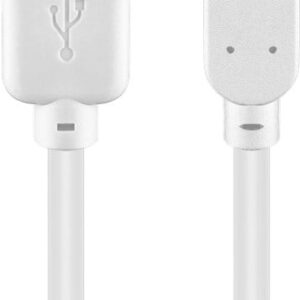Cavo USB 2.0 A maschio/Micro B maschio 0,15m Bianco GOOBAY