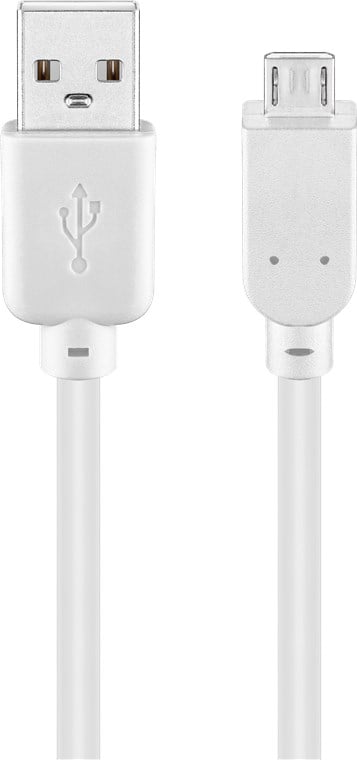 Cavo USB 2.0 A maschio/Micro B maschio 0,15m Bianco GOOBAY
