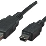 Cavo USB 2.0 A-Mini B 5pin 1m Nero MANHATTAN