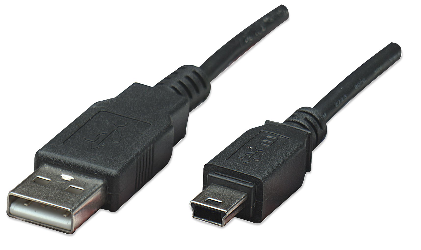 Cavo USB 2.0 A-Mini B 5pin 1m Nero MANHATTAN