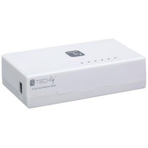 Switch Hub 10/100 Mbps Fast Ethernet 5 Porte TECHLY