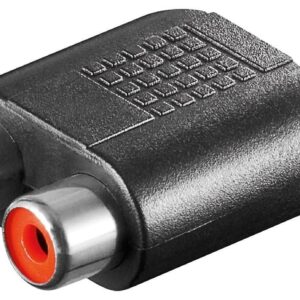 Adattatore Audio 3.5mm a 2 RCA Stereo Femmina GOOBAY