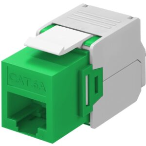 Frutto Keystone RJ45 Cat6A UTP 500MHz Verde GOOBAY
