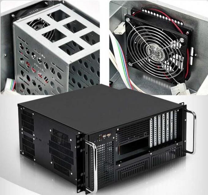 Chassis Industriale Rack 19''/Desktop 4U Ultra Compatto Nero TECHLY - immagine 8